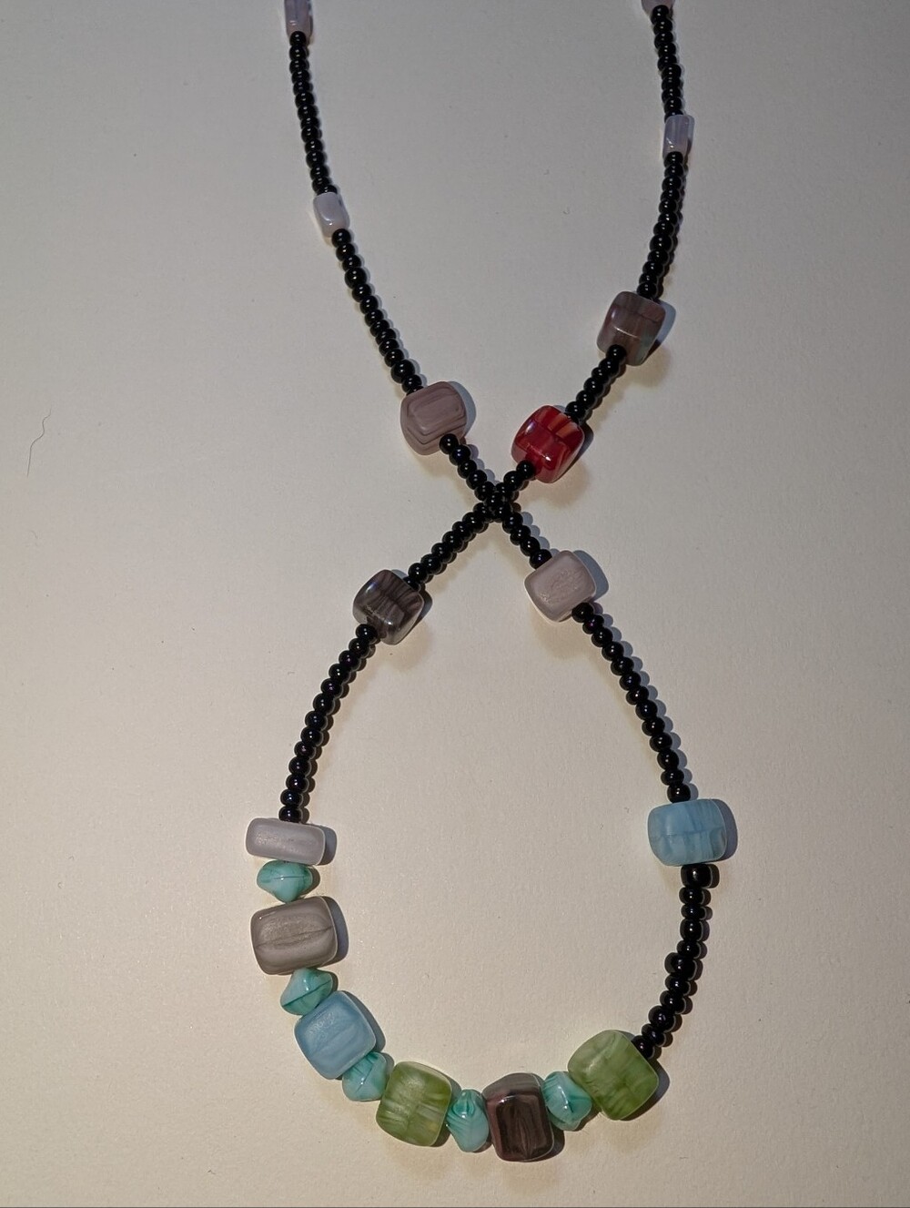 Square Lampwork Matte Piece